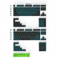 Wavez GMK Style 253 Keys ABS Doubleshot Full Doubleshot Keycaps Set for Cherry MX Mechanical Gaming Keyboard
